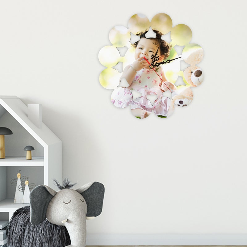DIY Sublimation Wall Clock Heat Transfer Hanging Blank Clock Decoration No Battery - Image 5