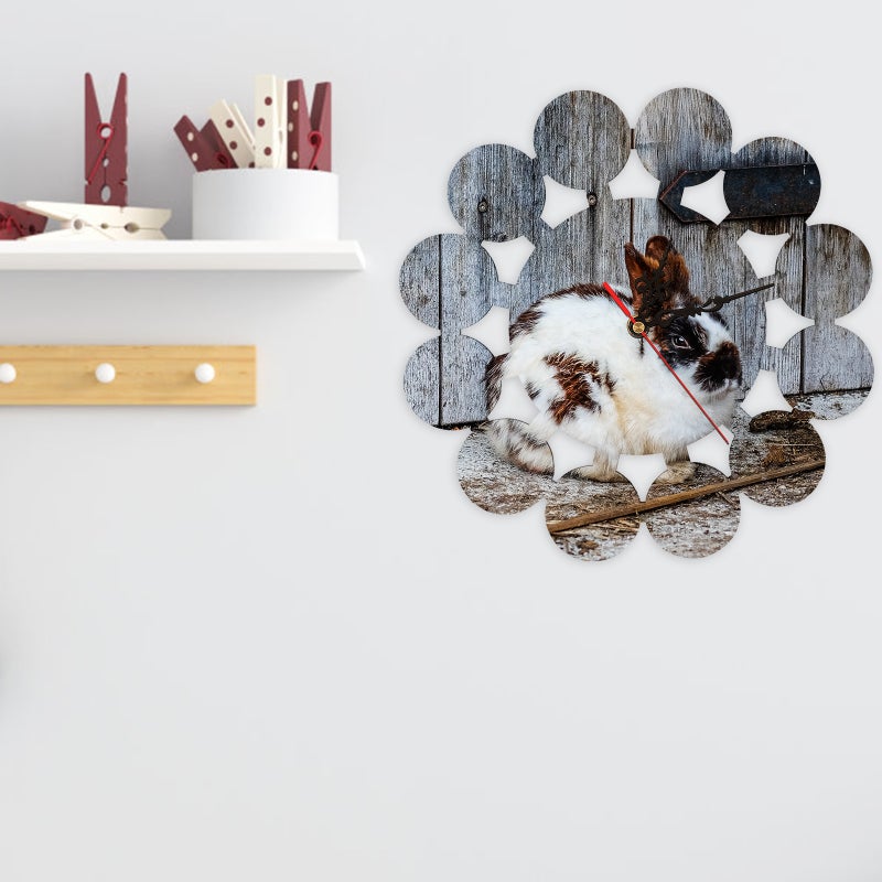 DIY Sublimation Wall Clock Heat Transfer Hanging Blank Clock Decoration No Battery - Image 2