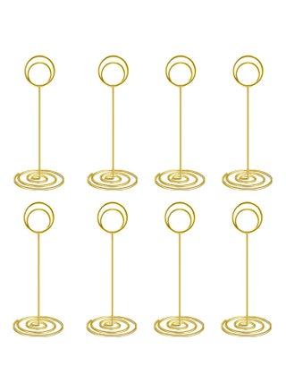 8 Pcs Place Card Holder Memo Clip Photo Table Number Gold Holder, Stand, Paper Menu Stand - pzsku/ZB8F5386029AD2B4D85DFZ/45/_/1698455247/97f1ad9f-45e0-46e8-a76b-8606d5afd145