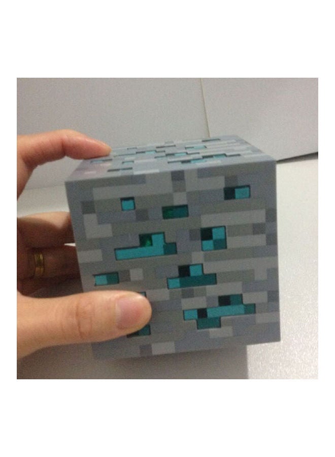 Minecraft Light-Up Square Diamond Ore LED Light Toys 10x10x10cm - Image 1