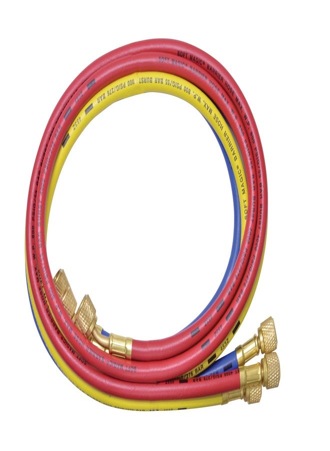 Uniweld HC5SMB Hose Set 5' Soft Magic Barrier Rd, Yl, Bl, Red - Image 1