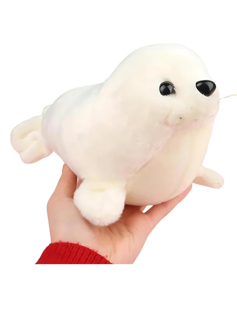 UNIVERSAL TOYS 16-Inch Adorable Seal Plush Toy - Soft & Cuddly Marine Animal for Kids | Perfect Stuffed Toy for Boys & Girls | Cute, Durable & Huggable |Ideal Gift for Ocean Animal Lovers (White)  - Image 1