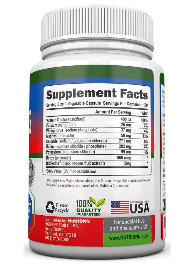 NutriONN Electrolytes 100 Natural Electrolyte Replacement Capsules Premium Keto Friendly Pills No Sugar Great For Hydration Recovery And Hangovers Trace Minerals Potassium Magnesium Sodium Salts - Image 3