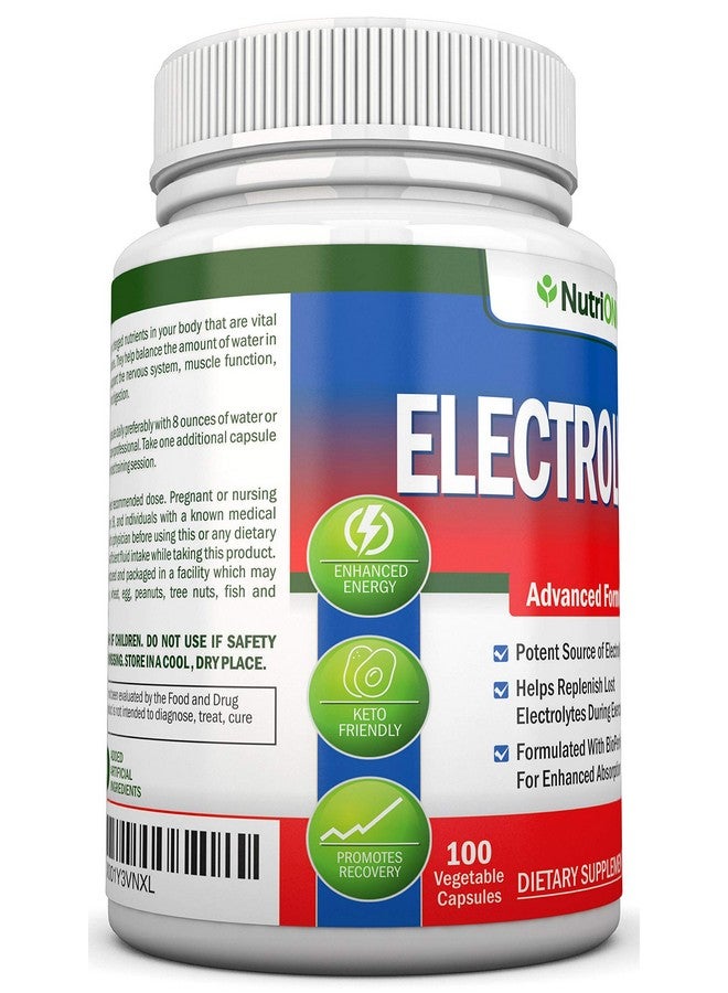 NutriONN Electrolytes 100 Natural Electrolyte Replacement Capsules Premium Keto Friendly Pills No Sugar Great For Hydration Recovery And Hangovers Trace Minerals Potassium Magnesium Sodium Salts - Image 5