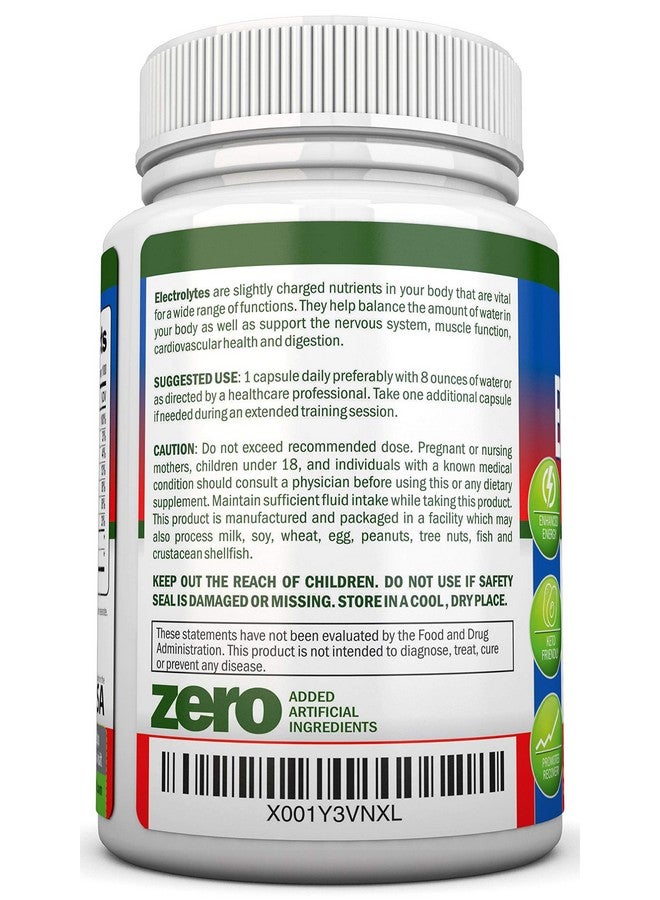 NutriONN Electrolytes 100 Natural Electrolyte Replacement Capsules Premium Keto Friendly Pills No Sugar Great For Hydration Recovery And Hangovers Trace Minerals Potassium Magnesium Sodium Salts - Image 4