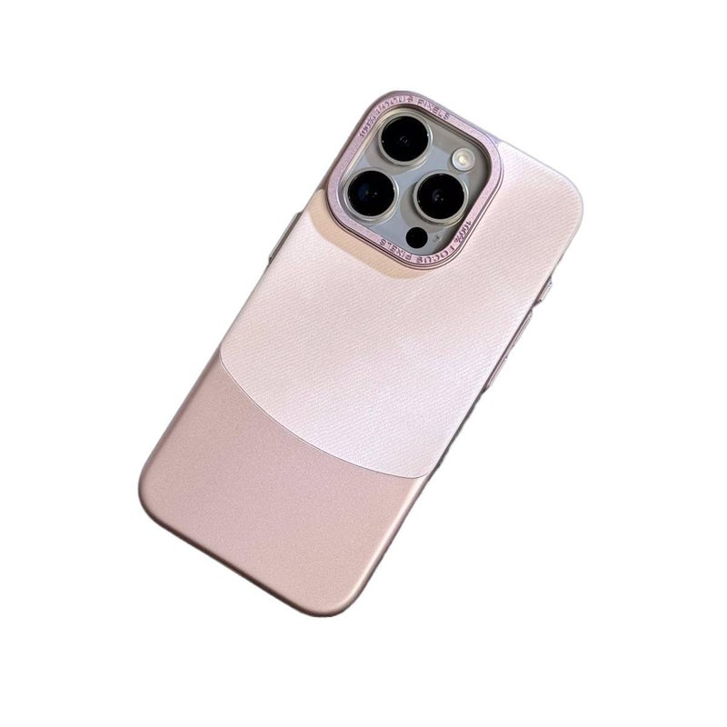 غطاء واقي بFleece Texture لـ iPhone 16 / 16 Plus / 16 Pro / 16 Pro Max مع مقاومة للصدمات وحماية من السقوط مع مقاومة للصدمات مع مقاومة لبصمات الأصابع مع ألوان متباينة مدمجة باللون. - Image 1