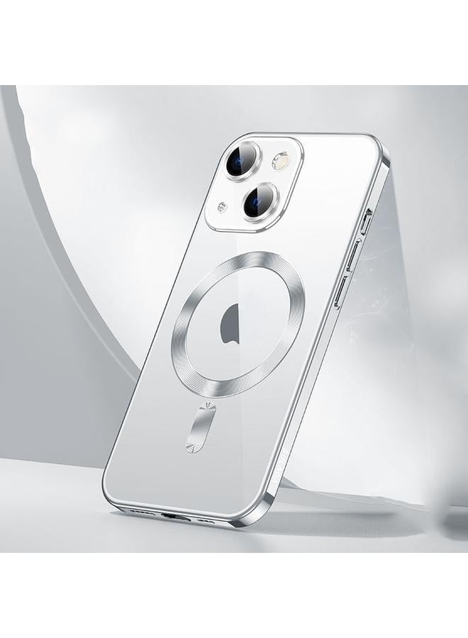 Case For iPhone 15 MagSafe Plating TPU Shockproof Phone Soft Case