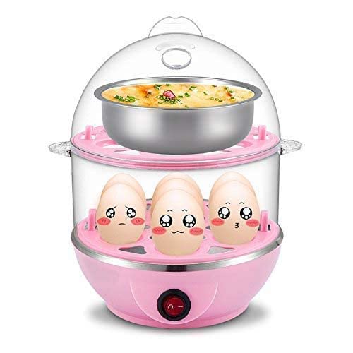 TERXA TERXA Egg Boiler 14 Egg Poacher For SteamingCookingBoilingFrying Electric Automatic Egg Cooker Portable Double Layer Steamer Kitchen Tool Accessories Pack of 1Multicolor  - Image 3