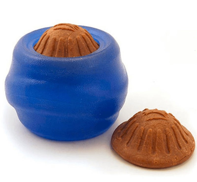 Starmark Everlasting Treat Ball Toy Blue Small - Image 2