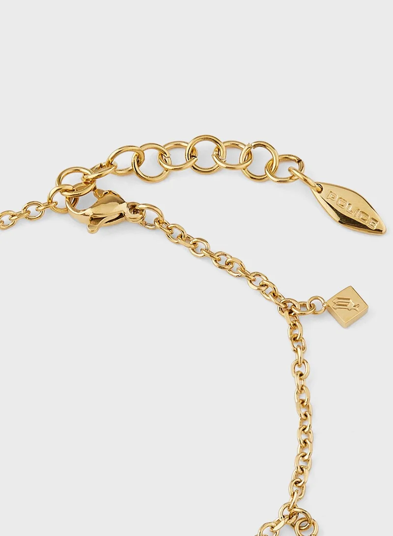 POLICE Bracelet With Mother Of Pearl Inlay & Crystal