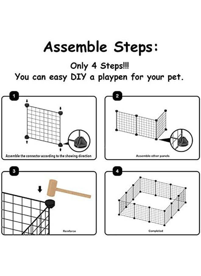 Exercise Cage 12 Panels Metal Wire Yard Fence - 55x 27.5x 13.8 cm - pzsku/ZB8F59772711DAC852300Z/45/_/1717578227/fe0c1733-4528-4f91-b16c-e5850afcb363