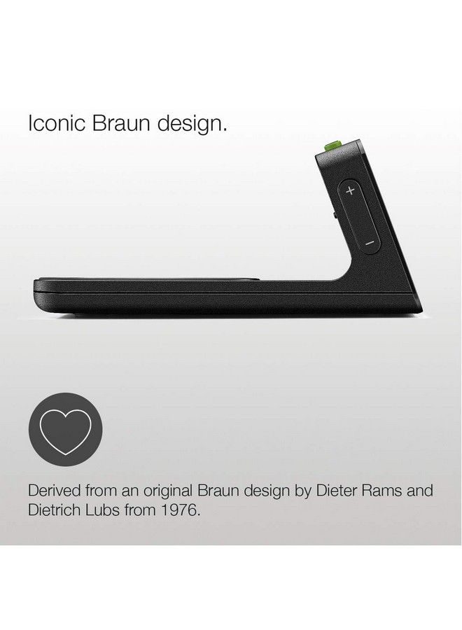 BRAUN Digital Alarm Clock With Va Lcd Display 10W Qi Wireless Fastcharging Pad Automatic Backlight Adjustment Quick Set Beep Alarm In Black Model Bc21B. - Image 5