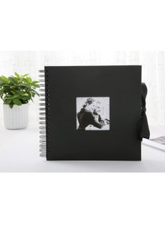 Scrap Book 30 Black Pages Scrapbook, Photo Album 10 x10 inches Memory Books Guestbooks, DIY Gift Scrapbooking Kits,Standart high quality wire-o bound album,black