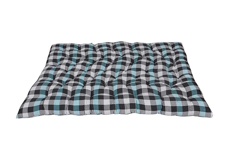 JY AMI Double Bed Black Cotton Single Folding Mattress/Gadda for Students, PG, Hostel, Picnic - 4 x 6 feet, (Medium, Multicolour) - Image 2