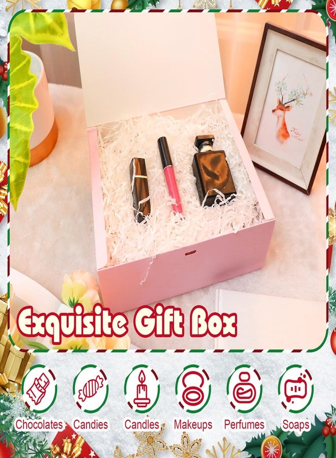 Maxcheck 36 Set Pink Boxes for Bridesmaid Pink Proposal Gift Boxes with Lids 10 x 8 x 4 Inch with Ribbon Thank You Tag and Pin for Wedding Favors Valentine's Day Birthday Party Packaging Present - Image 3