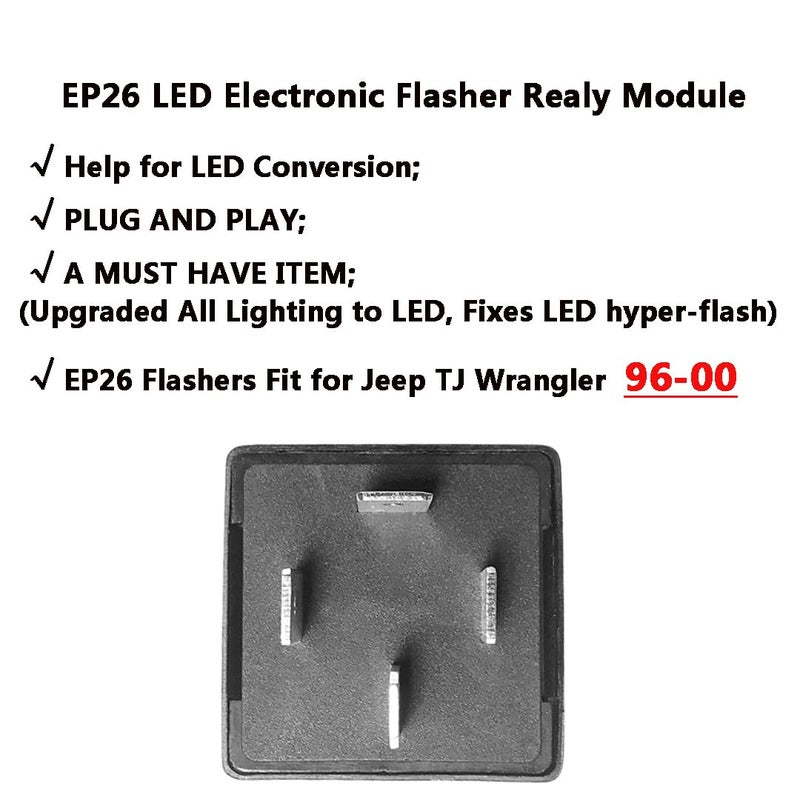 AMFRNE EP26 LED Flasher Relay for Jeep Wrangler - Image 4