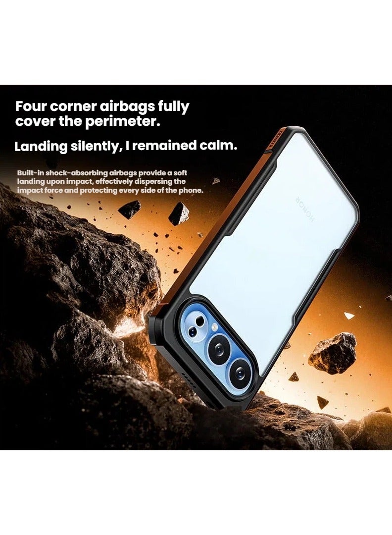 general Matte Protective Case, Compatible with Honor 500 Pro Ard PC Soft Shock-Absorbing Back Panel and TPU Frame Shock-Resistant and Drop-Proof Airbag Cover - Image 2