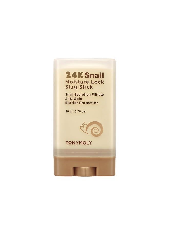 TONYMOLY عصا الوجه المرطبة 24K الحلزونية، مع مخاط الحلزون وذهب 24k، هدية سلة عيد الفصح، عصا متعددة الاستخدامات للترطيب وحماية الحاجز، 20غ - Image 1