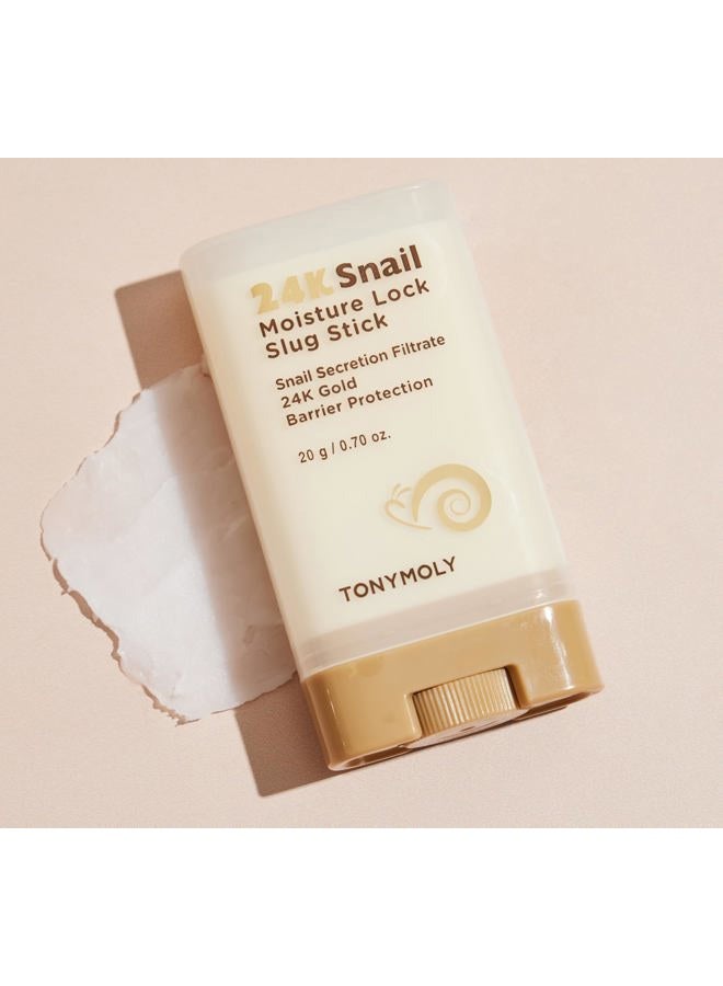 TONYMOLY عصا الوجه المرطبة 24K الحلزونية، مع مخاط الحلزون وذهب 24k، هدية سلة عيد الفصح، عصا متعددة الاستخدامات للترطيب وحماية الحاجز، 20غ - Image 4