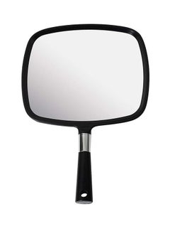 SNOWFLAKES SNOWFLAKES Hand Mirror, Large Handheld Mirror with Handle,Black Hang Makeup Mirror,Hairdresser Mirror.  - Image 1