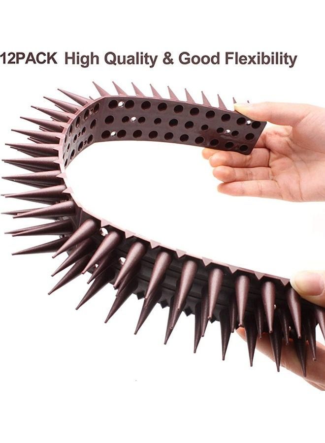 Generic 12-Piece Birds Spikes Set Brown 43x4x3.5cm - Image 3