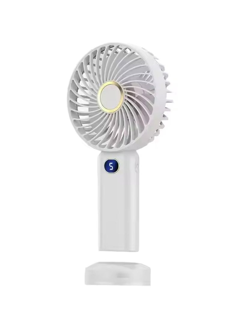 Portable Handheld Fan Compact & Rechargeable Blue - Image 1