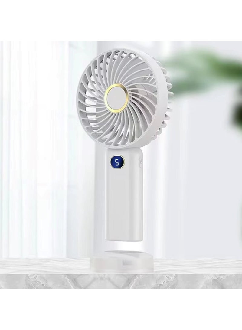 Portable Handheld Fan Compact & Rechargeable Blue - Image 2
