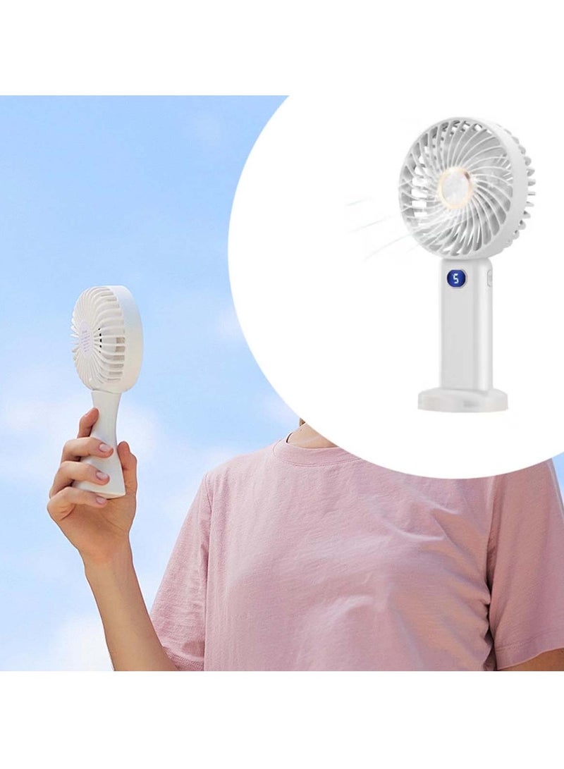 Portable Handheld Fan Compact & Rechargeable Blue - Image 3