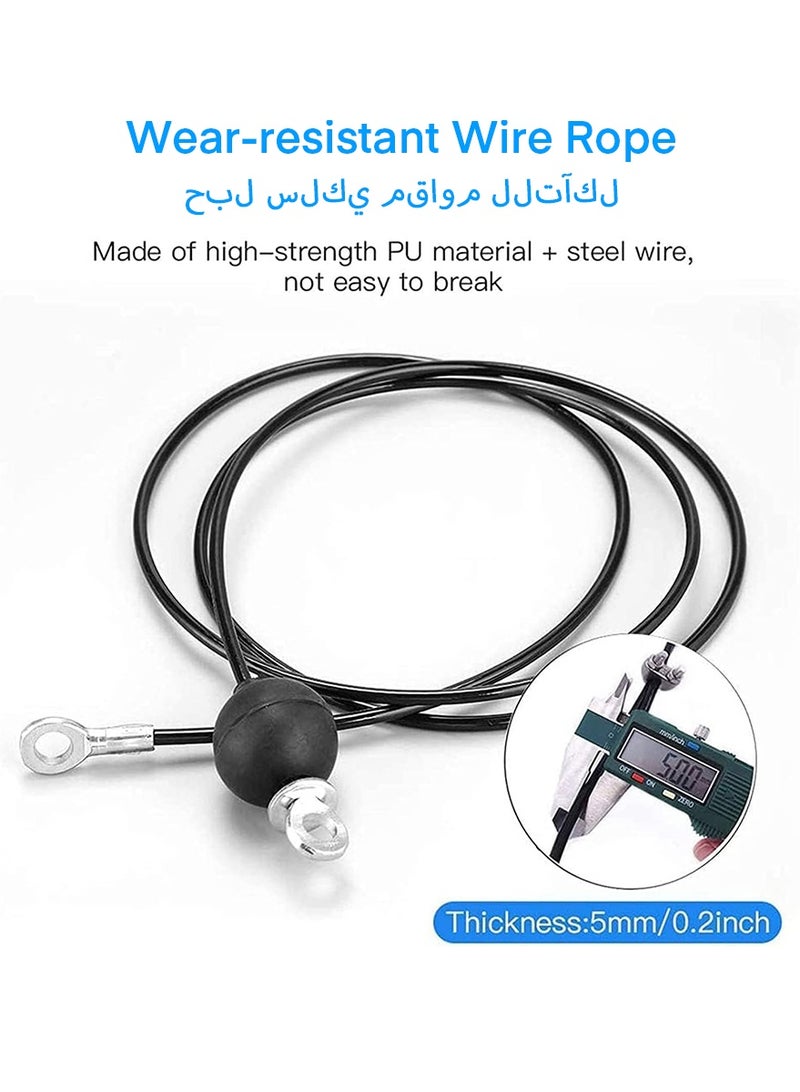 DPTER Fitness DIY Pulley Rope Arm Strength Tricep Pulley Cable Cord Accessory Fitness Kit Home Gym Equipment for LAT Pulls and Tricep Extensions - Image 5