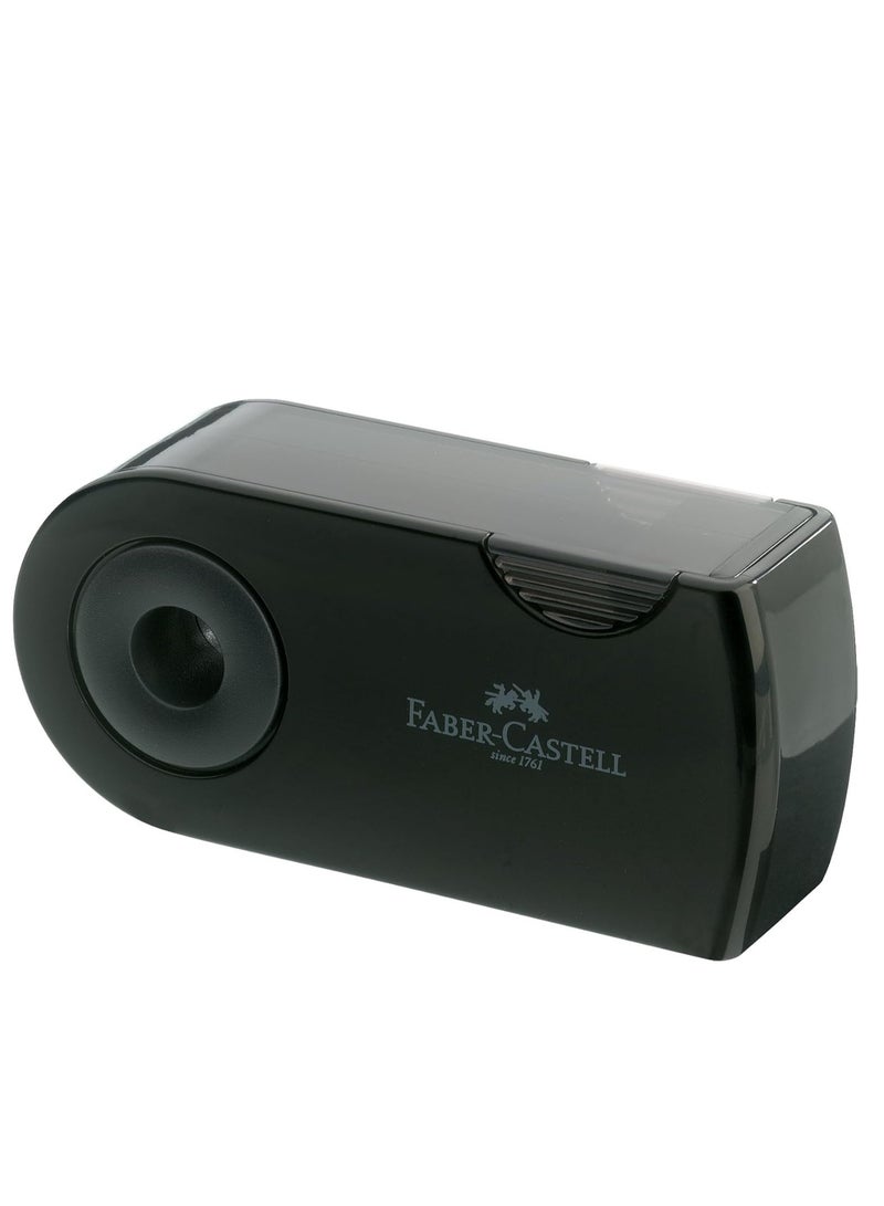 فابير كاستل مبراة بفتحة مزدوجة وغطاء من فابير-كاستل تتميز بتصميم اسطواني عصري - Image 3