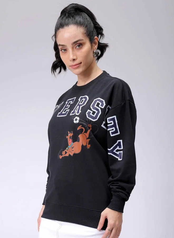 مرفوعة Women Boxy Fit Scooby Doo Oversized Sweatshirt