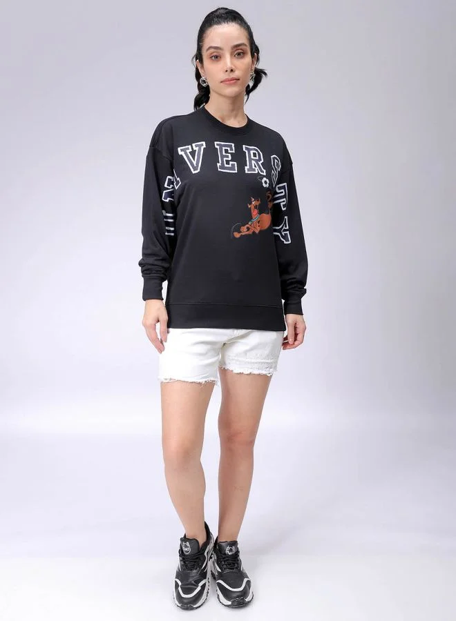 مرفوعة Women Boxy Fit Scooby Doo Oversized Sweatshirt