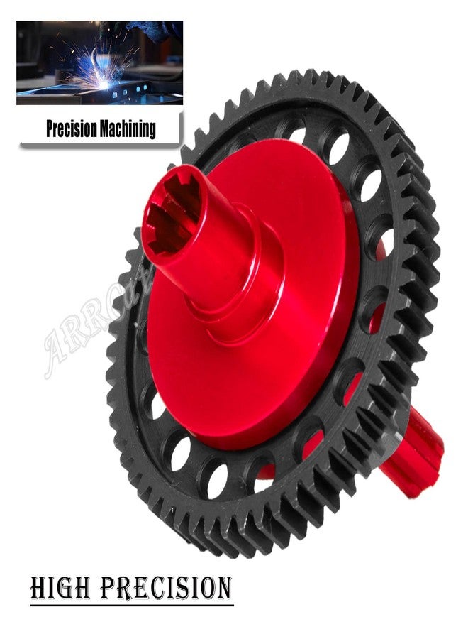 ترس انزلاقي ARRCat 57T 0.8Mod مع تروس صغيرة 3.175 مم، تروس 15T، 16T، 17T، قطع غيار مُحسّنة لسيارات التحكم عن بُعد بمقياس 1/10 من طراز Granite Senton Big Rock Vorteks 3S Blx Mega550، وKraton Outcast 4S Blx، و1/8 Typhon 3S، باللون الأحمر. - Image 3