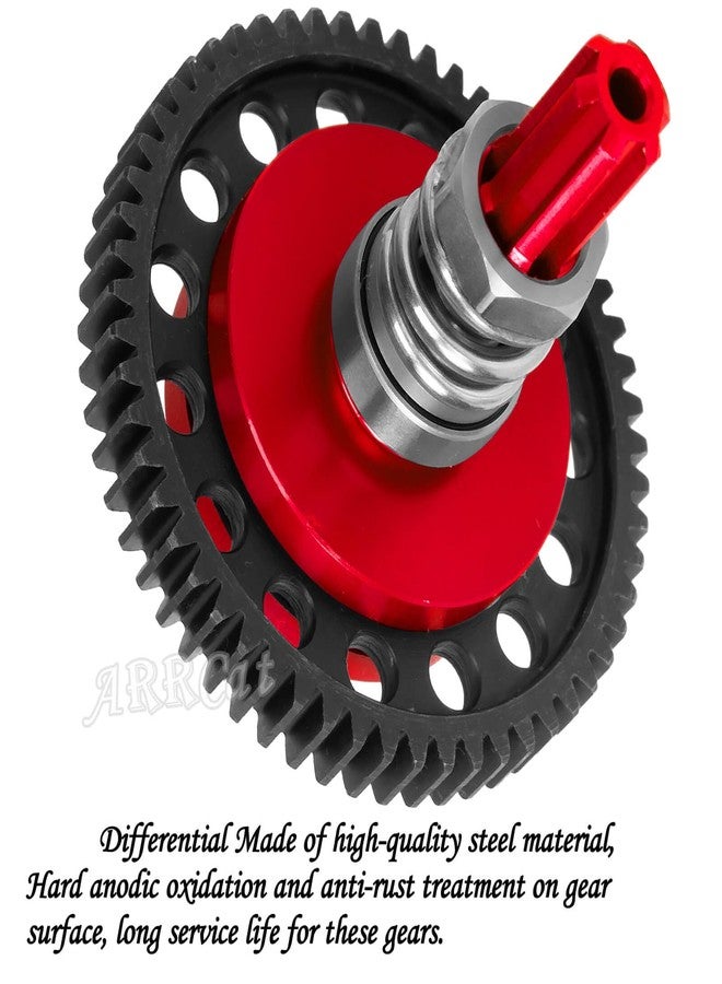 ترس انزلاقي ARRCat 57T 0.8Mod مع تروس صغيرة 3.175 مم، تروس 15T، 16T، 17T، قطع غيار مُحسّنة لسيارات التحكم عن بُعد بمقياس 1/10 من طراز Granite Senton Big Rock Vorteks 3S Blx Mega550، وKraton Outcast 4S Blx، و1/8 Typhon 3S، باللون الأحمر. - Image 5