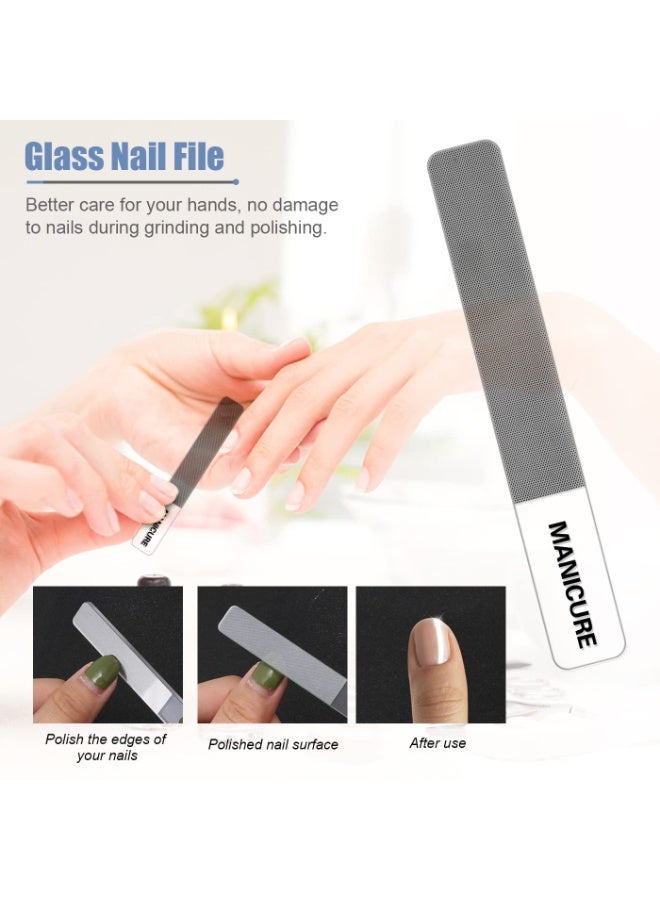 MANICURE 16 in 1Nail Clipper Manicure Set, Manicure Set Professional Nail Clippers Pedicure Kit,  Stainless Steel Nail Care Tools Grooming Kit with Luxurious Travel Leather Case for Thick Nails Men Women Gift (Blue) - Image 4