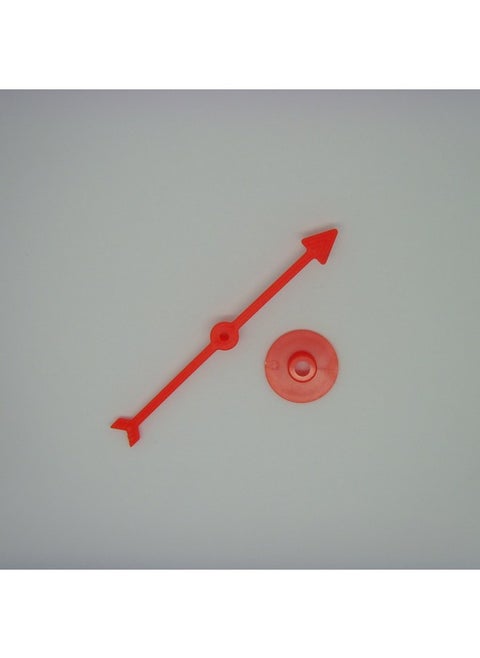 Plastic Game Toy Pointer Interactive Turntable Chess Piece Plastic Rotating Arrow Pointer DIY Table Game Accessories-Color:Red 7.2CM
