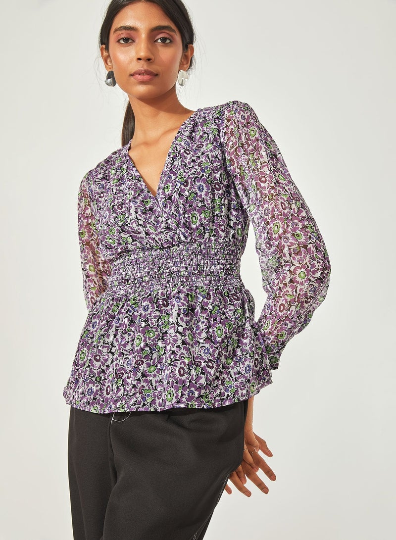 ذا ليبل لايف بلوزة ديست فلورال سموكد - Image 1