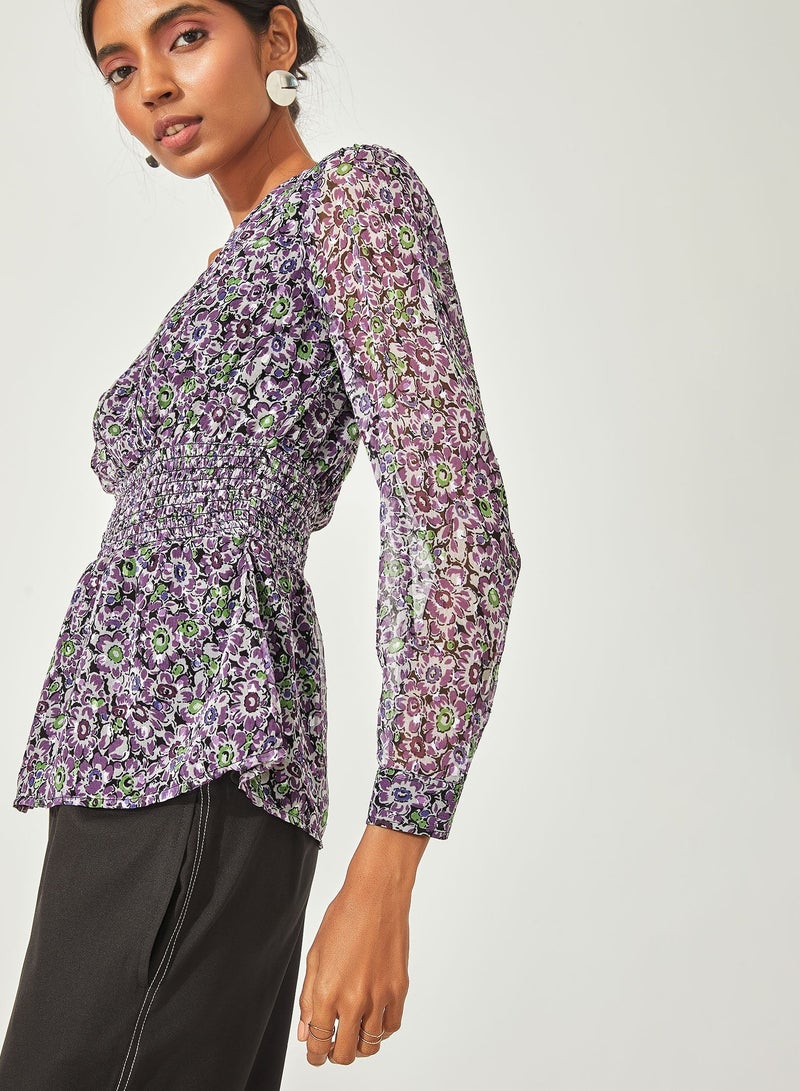 ذا ليبل لايف بلوزة ديست فلورال سموكد - Image 2