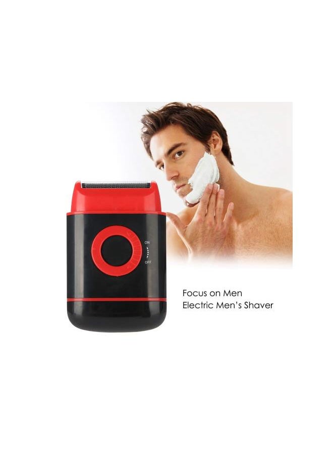 Generic - Electric Shaver, Ultra-thin Foil Pop-up Beard Trimmer AA Battery Power Shaving Razor for Men(Red) - Image 1