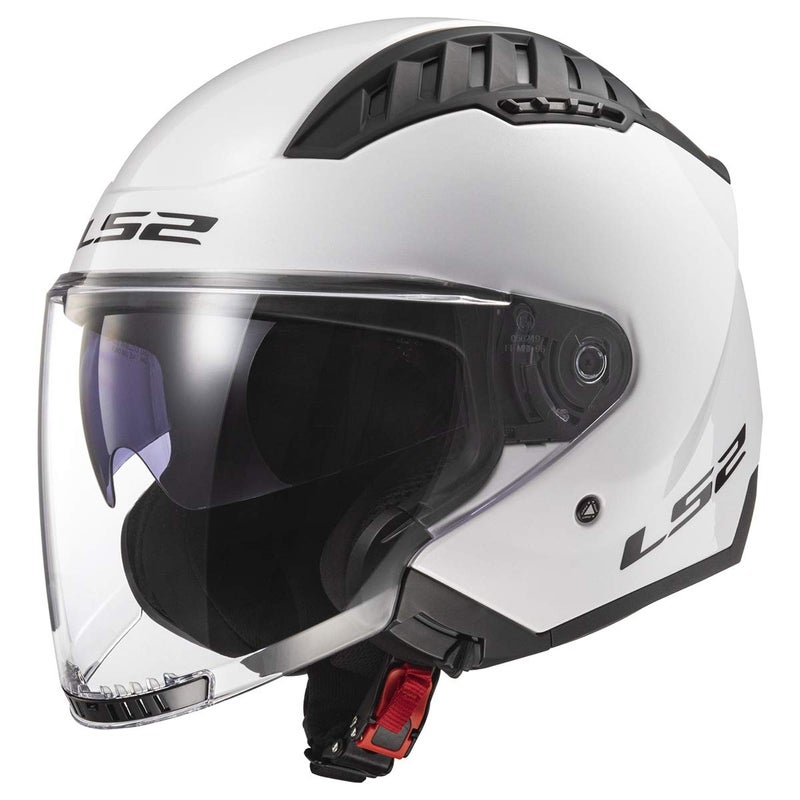 LS2 Helmets Copter Open Face Helmet (Gloss White - Medium) - Image 5