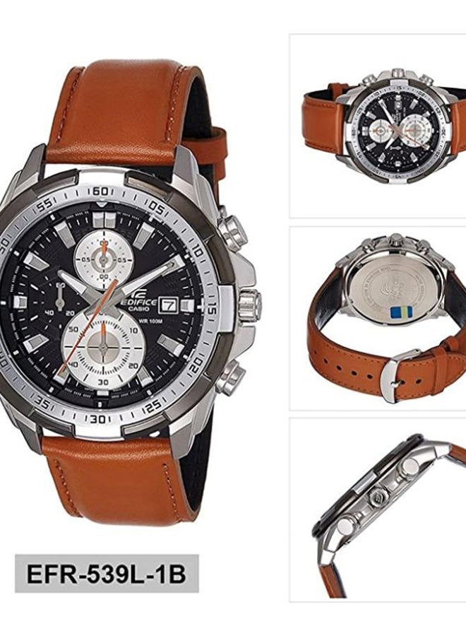 CASIO Men Edifice Chronograph Watch EFR-539L-1B - 54 mm - Brown - Image 5