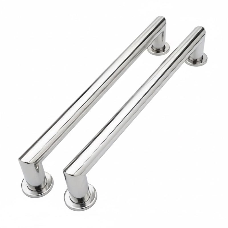 Zoomerry Grab Bars for Shower Right Angle 2 Pack 18 Inch Handicap Grab Bars 304 Stainless Steel ADA Shower Handles for Bathroom Safety Grab Bars for Seniors Disabled Polished Chrome - Image 2