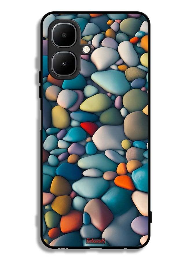 Tolwak Infinix Smart 10 Protective Case Cover Stones Abstract Pattern
