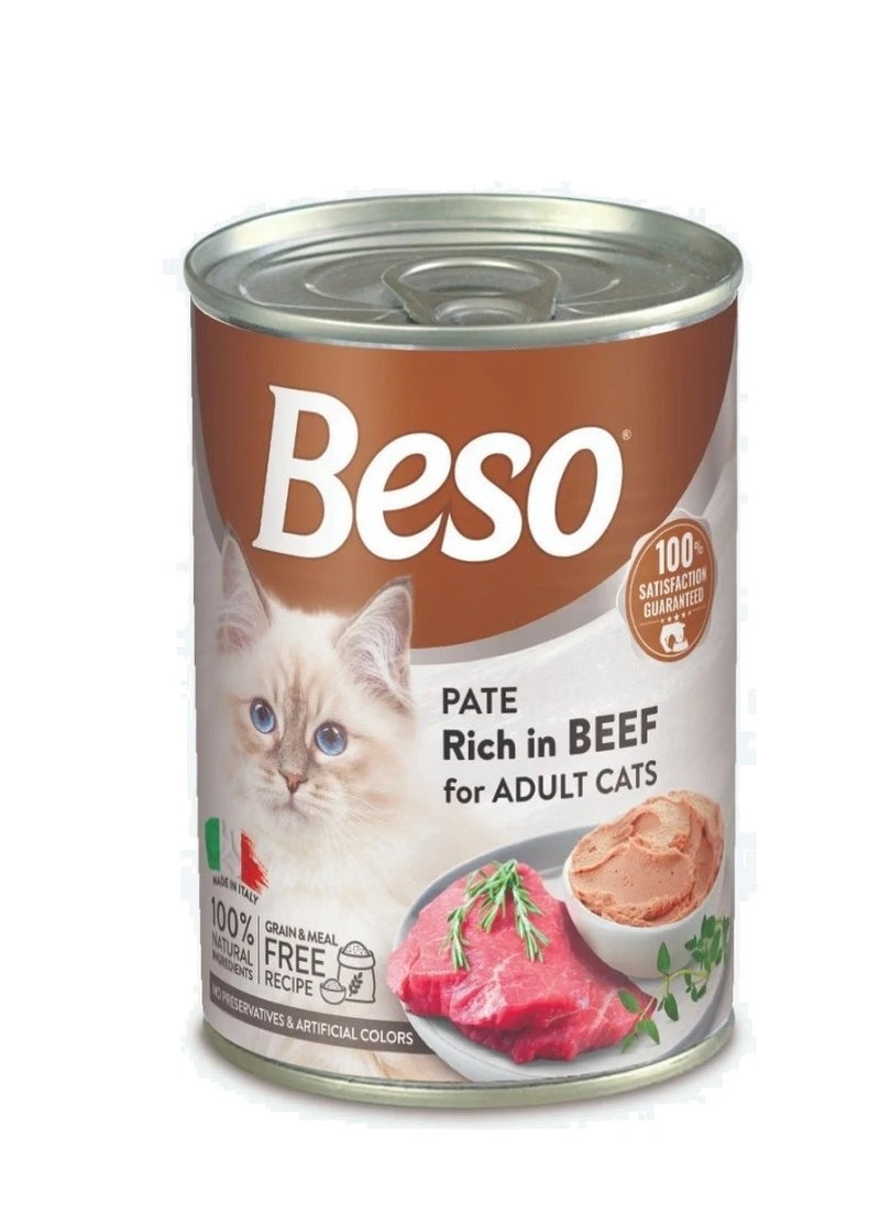 Beso Biso Pate Adult Cat Food with Meat 400g  - Image 1