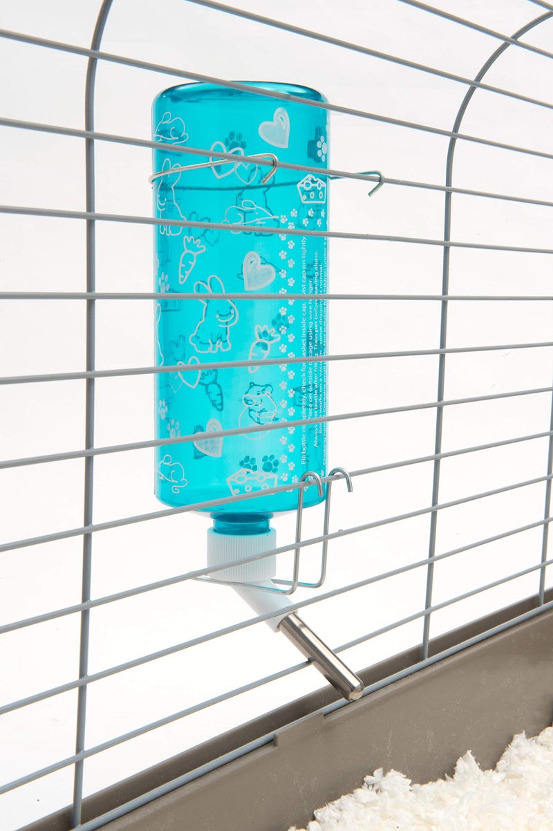 Lixit Standard Cage Water Bottles for Rabbits, Ferrets, Guinea Pigs, Hamsters, Rats, Mice and Other Small Animal's (32 Ounce, Blue) - Image 5