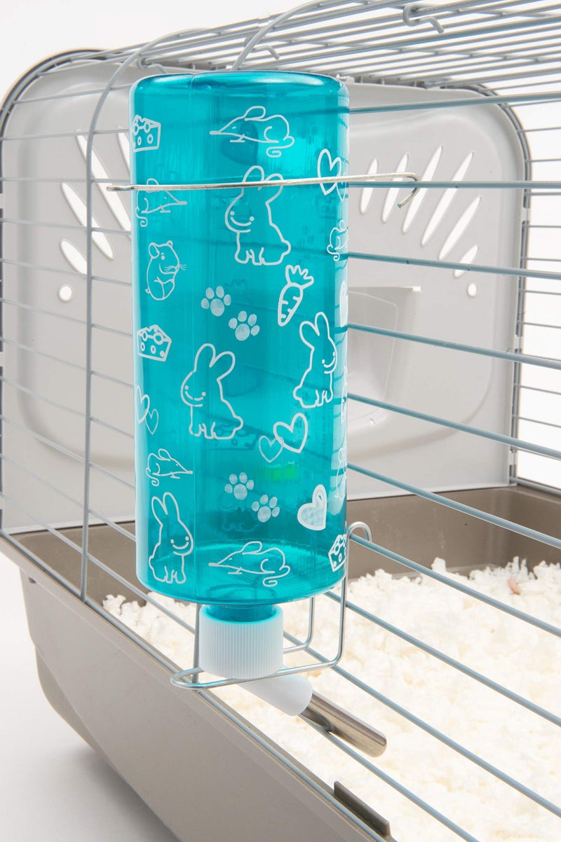 Lixit Standard Cage Water Bottles for Rabbits, Ferrets, Guinea Pigs, Hamsters, Rats, Mice and Other Small Animal's (32 Ounce, Blue) - Image 4