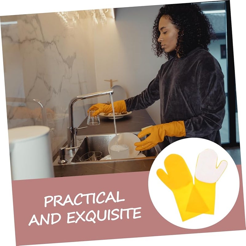 White Silicone Dish Scrubber Kitchen Cleaning Towel For Oven Bathtub Accessories - Image 4