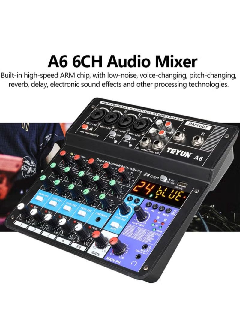 Protable Mini Mixer Audio Console with Sound Card USB Recording Singing Webcast Party Mixer - pzsku/ZB8F66727E34D054EF7B9Z/45/_/1715255510/ecd83a2c-c595-469f-9ac5-56dda733ab1b