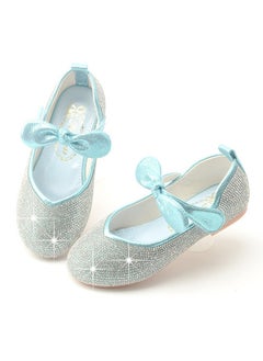 Generic Girls Princess Shoes Children's Sequin Velcro Flat Shoes Stage Performance Shoes  - Image 3