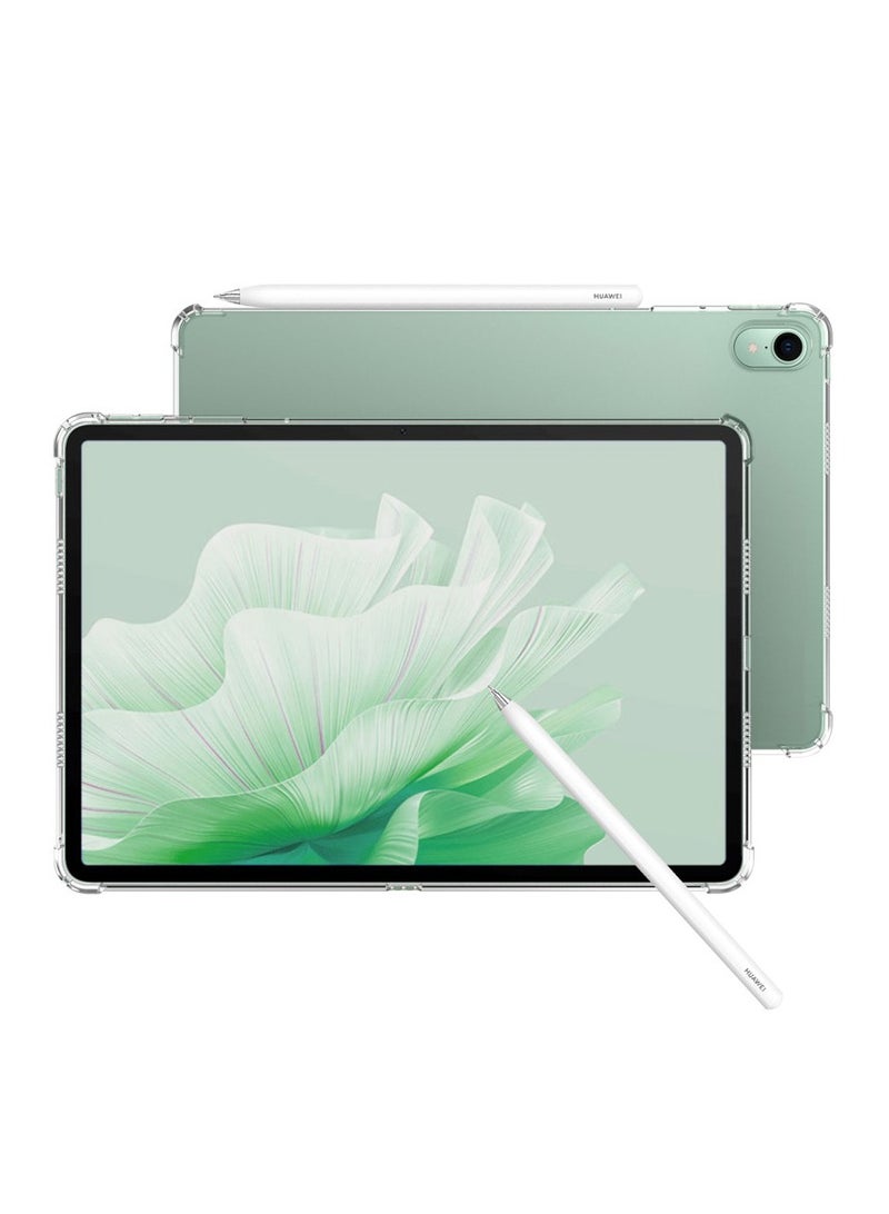 عام غطاء شفاف متوافق مع لوحي هواوي MatePad Air-11.5 (2023) - حماية مضادة للسقوط والصدمات بوسادات هوائية رباعية الزوايا - غطاء واقي مرن من مادة TPU - Image 3